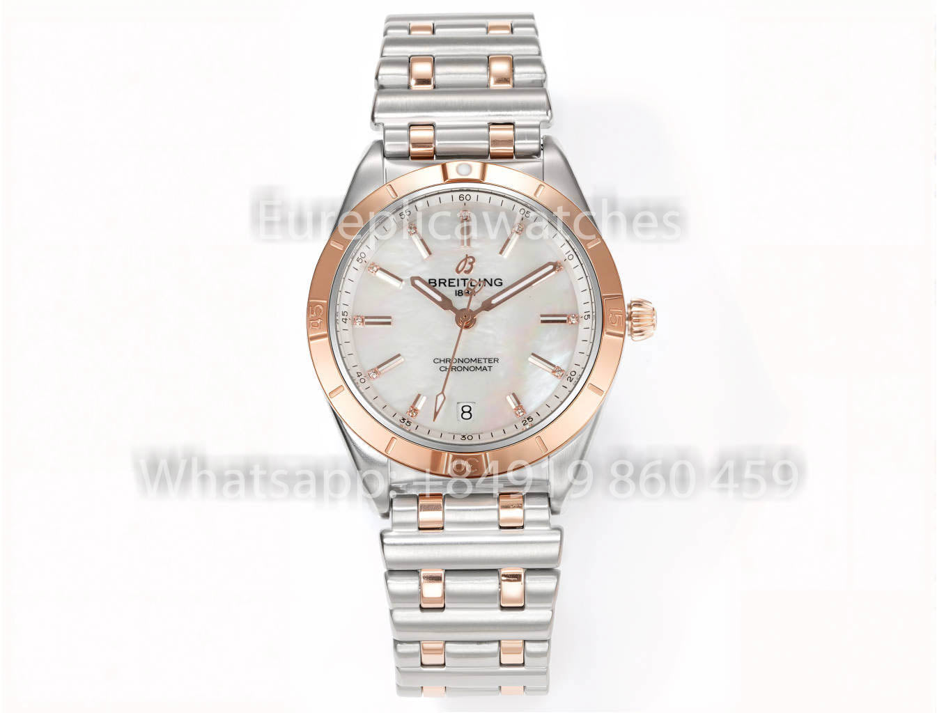 Breitling Chronomat 36 UNWORN 2022 A10380591L1A1 Series 1:1 Super Clone BLS 팩토리 MOP silver and rosse gold