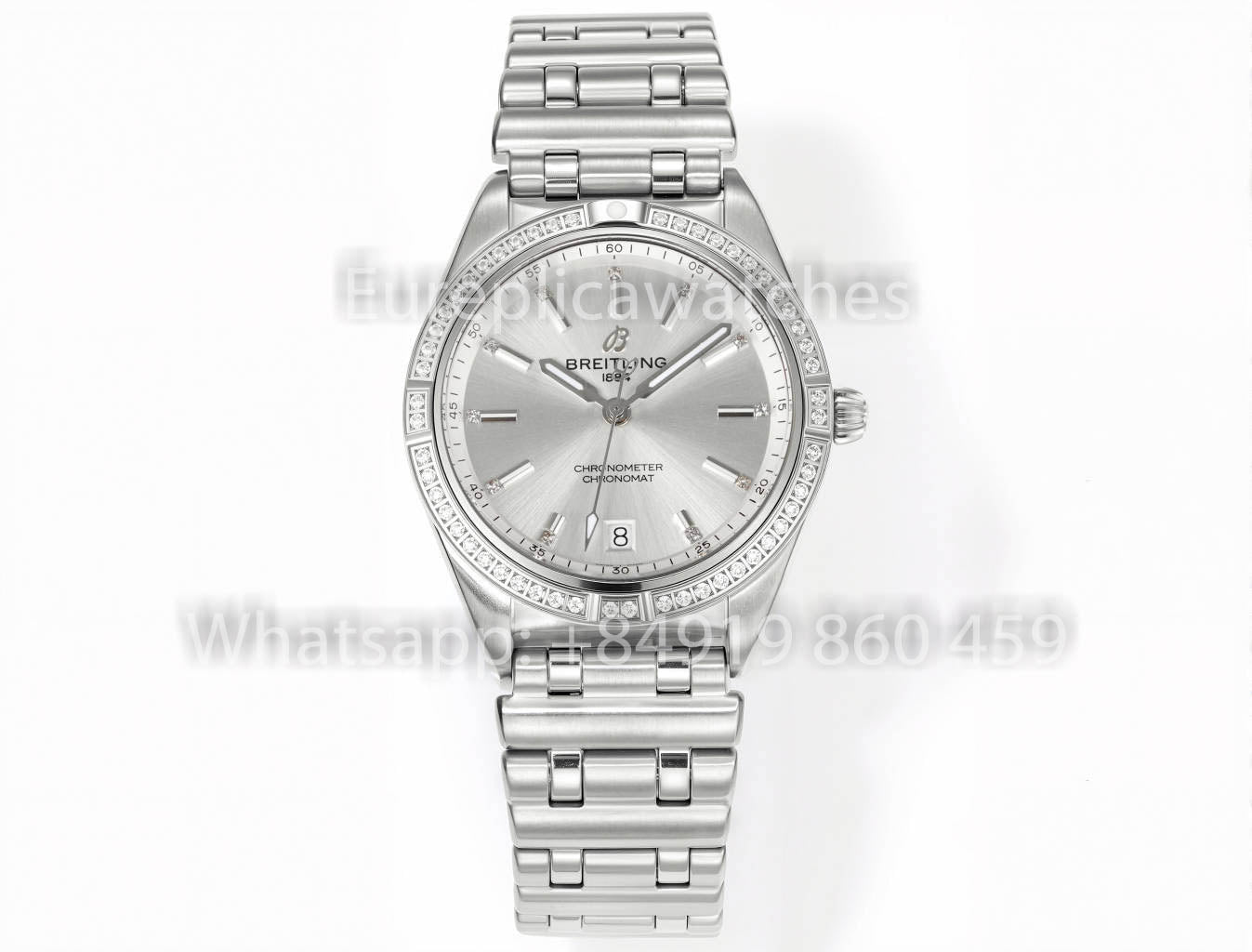 Breitling Chronomat 36 UNWORN 2022 A10380591L1A1 Series 1:1 Super Clone BLS 팩토리 Rose 화이트 Diamonds