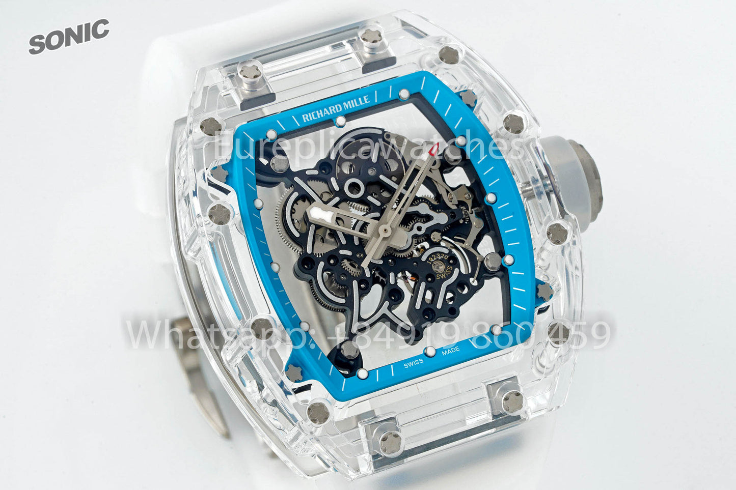 RICHARD MILLE RM055 AET REMOULD Прозрачный ремешок 1:1 베스트 버전 Sonic 팩토리