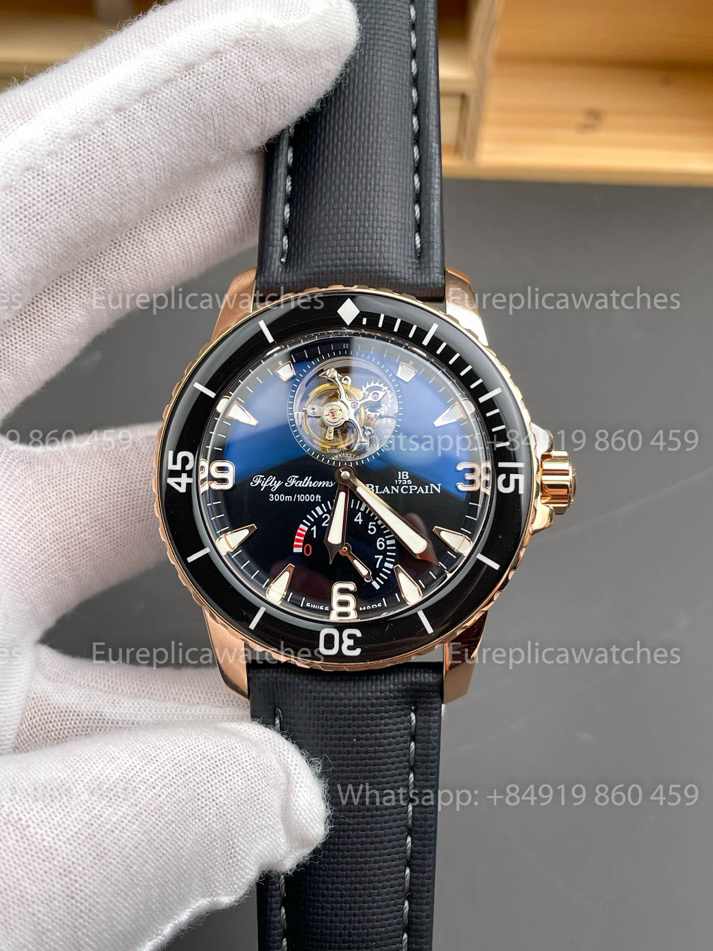 Blancpain Fifty Fathoms 투르비용 5025-3630-52A YS Размер 1:1 Размер изображения