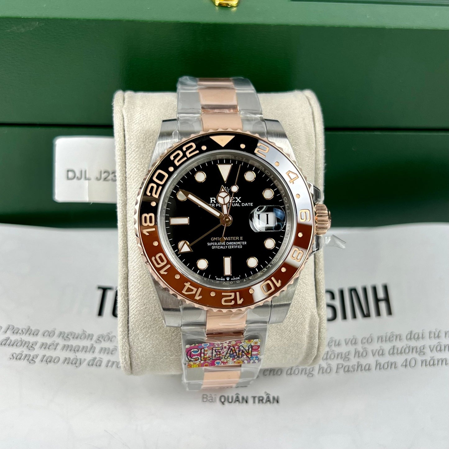 롤렉스 Мужские часы GMT-Master II Root Beer 126711CHNR-0002 로즈 골드 в упаковке