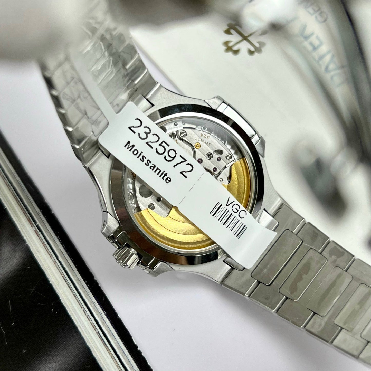 파텍 필립 노틸러스 7118/1A-001 custom Moissanite 3K 팩토리 블루 다이얼
