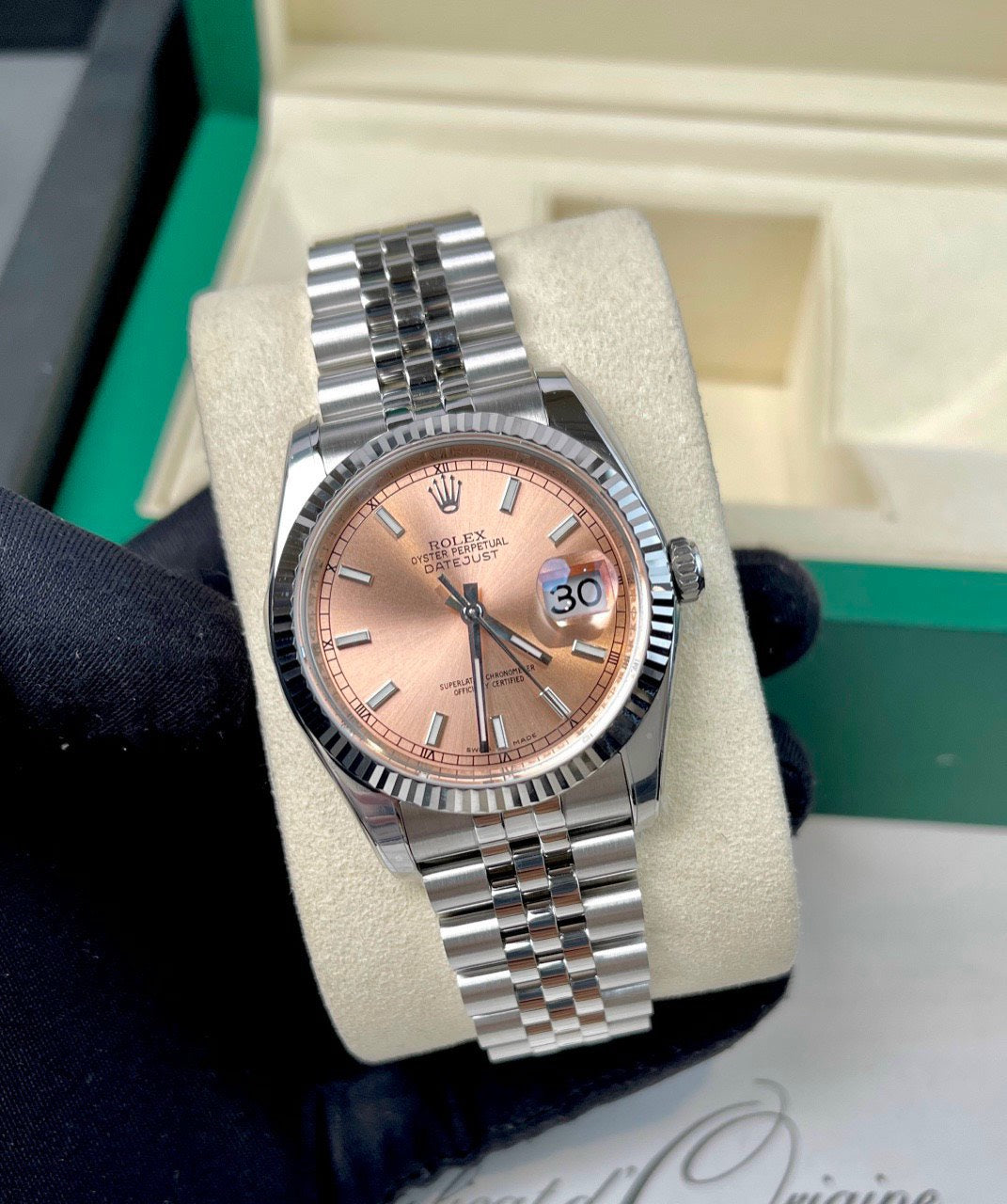 Rolex Datejust 36mm 116234-0090 AR 팩토리 1:1 Best 에디션 Swiss ETA3135 Rosegold Dial