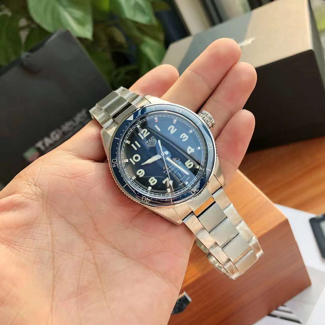 Tag Heuer Autavia WBE5116.EB0173 Calibre 5 블루 다이얼 Swiss Original Movement
