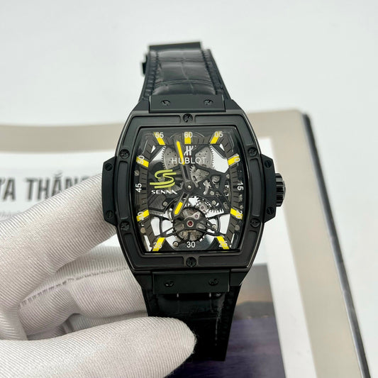 Replica Hublot Masterpiece 투르비용 906.ND.0129.VR.AES12 1:1 Best 에디션 블랙 PVD Swiss HUB 9006