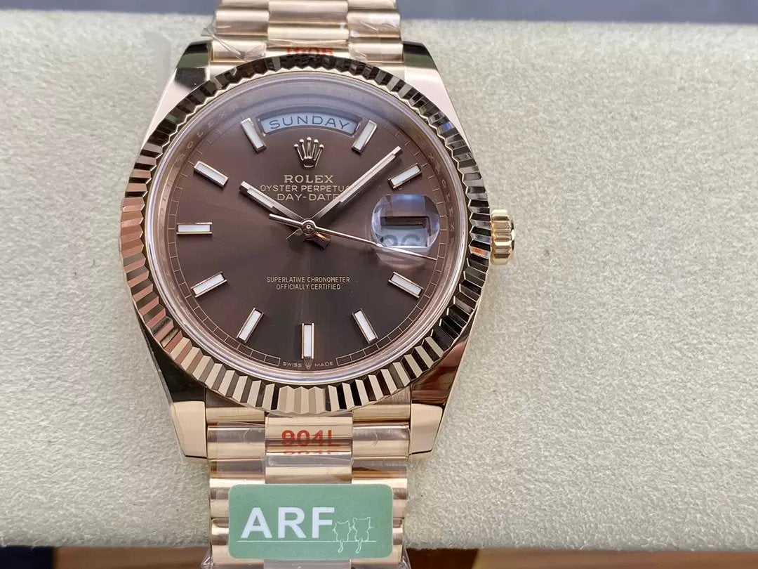Rolex Day Date 40 M228235-0053 Chocolate Dial 1:1 Best 에디션 AR 팩토리 3255 Movement