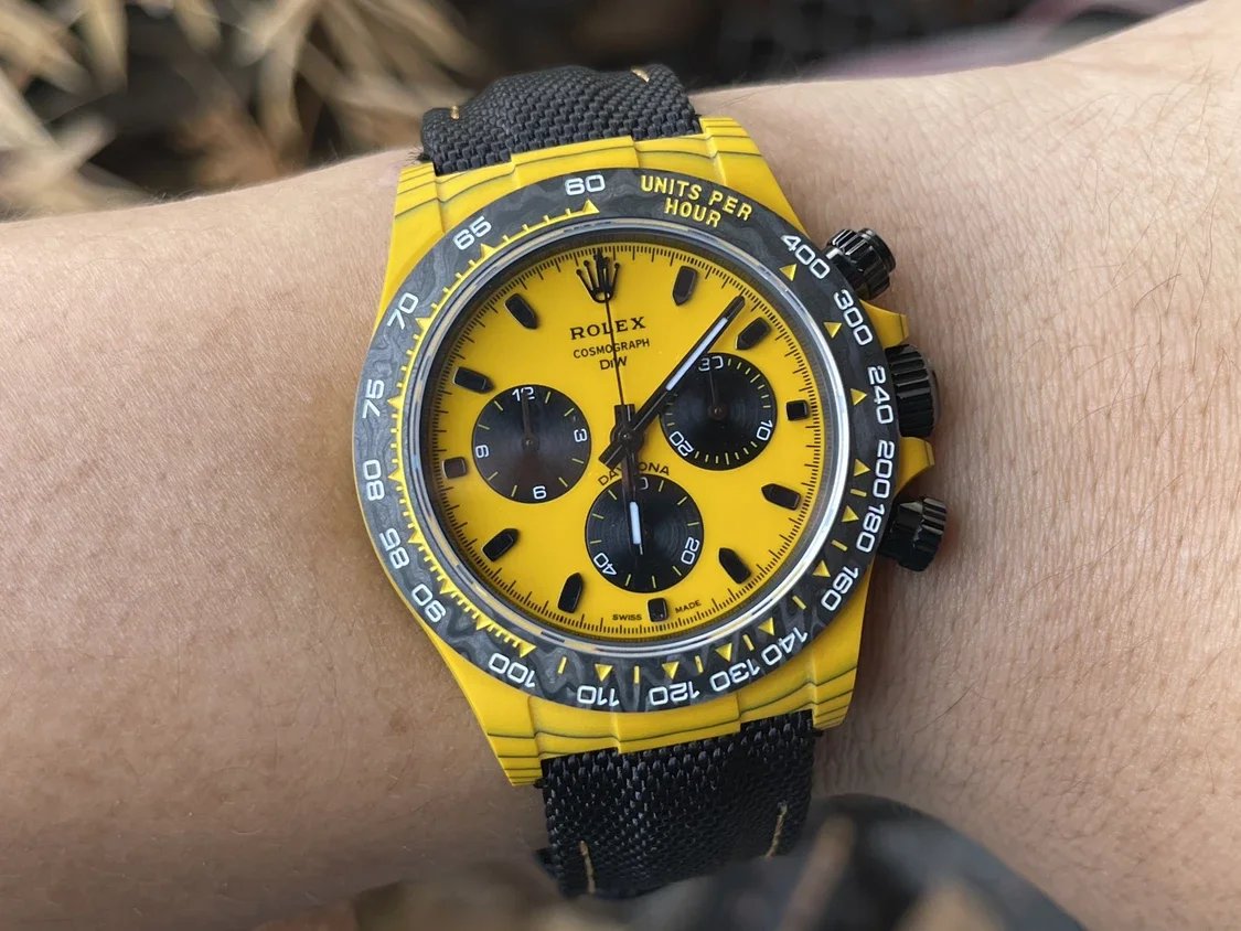 【4130 Movement DIW Modified Version】롤렉스 Cosmograph 데이토나 Series with Carbon Fiber Case