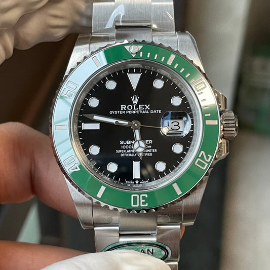 롤렉스 서브마리너 M126610LV-0002 Механизм Kermit 41MM 3235 Чистый безель 그린