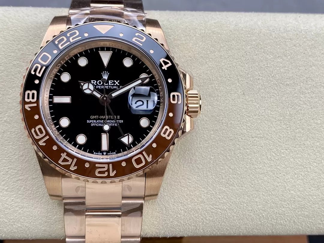 롤렉스 GMT Master II 126715CHNR-0001 1:1 Best 에디션 C+ 팩토리 로즈 골드