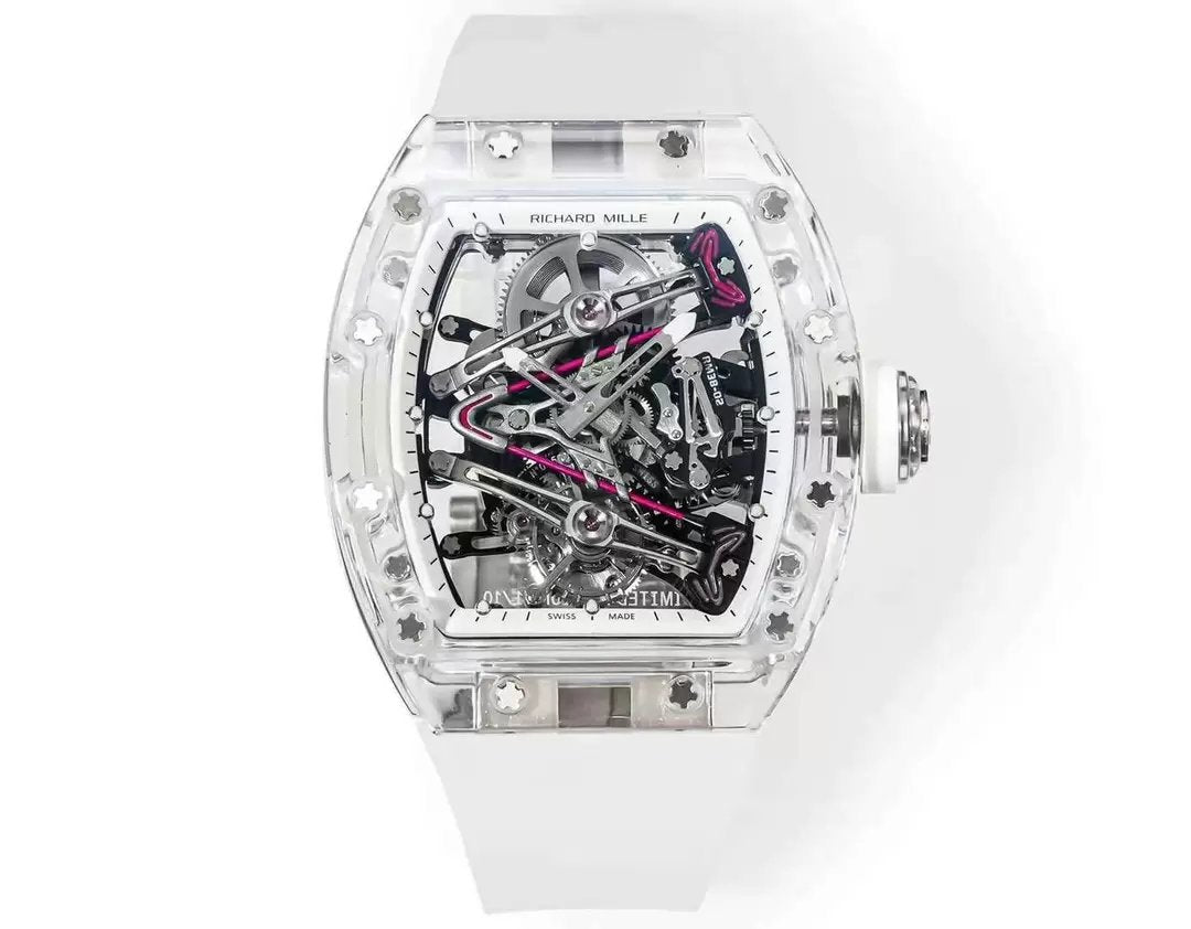 Richard Mille RM38-02 투르비용 Movement 1:1 Best Clone RM 팩토리 러버 스트랩