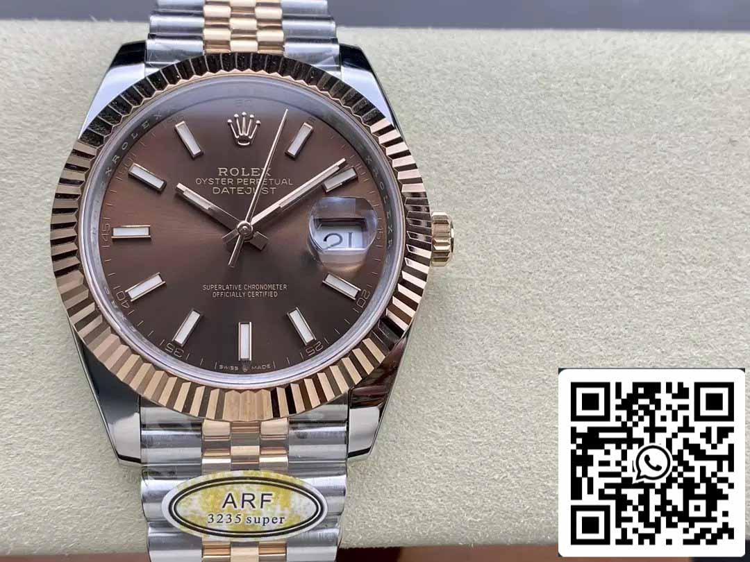 Rolex Datejust 126331-001 ARF 팩토리 1:1 Best 에디션 electroplated with 18k gold Jubilee Strap
