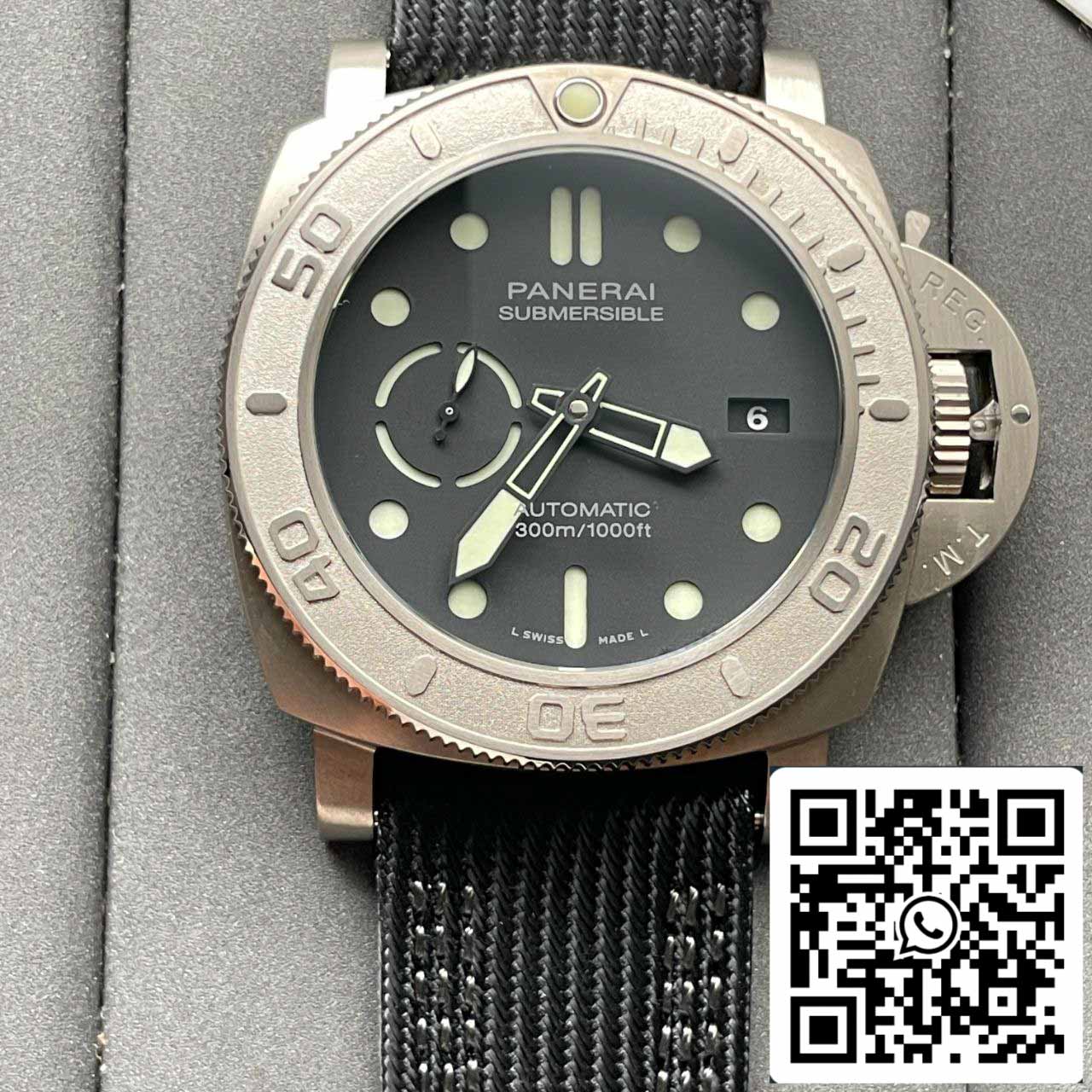 Panerai Submersible PAM00984 1:1 Best 에디션 VS 팩토리 블랙 다이얼 Swiss P.9010