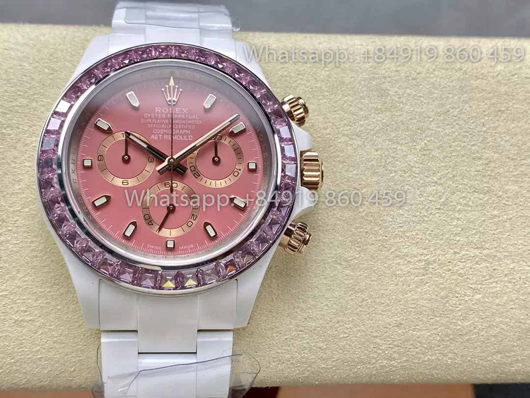 AET REMOULD 세라믹 Rolex Daytona «ACcherry Blossom Pink» Камень безеля 1:1 Лучший клон 에디션