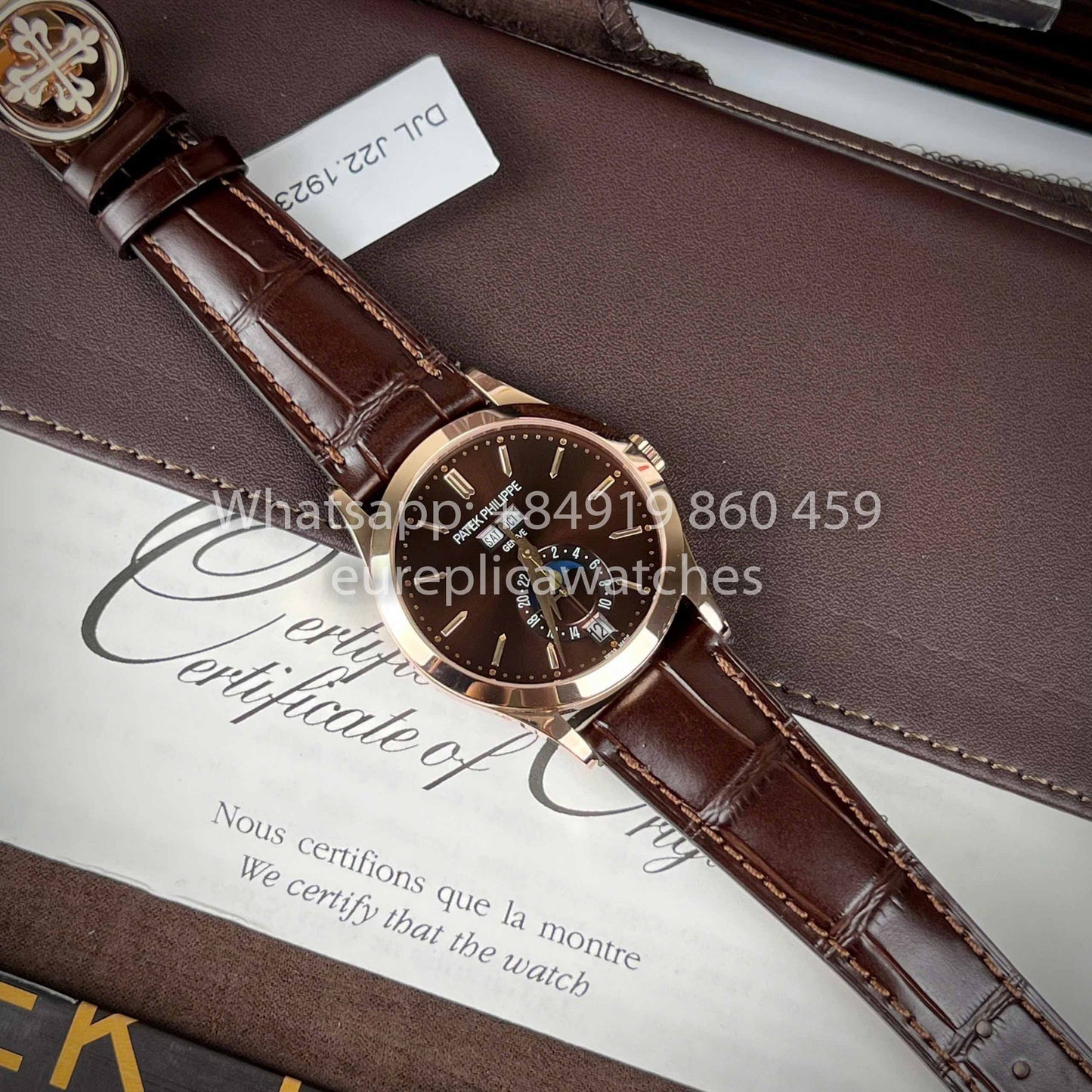 파텍 필립 애뉴얼 캘린더 38.5mm 로즈 골드 5396R 1:1 Best Clone Custom 로즈 골드 18k