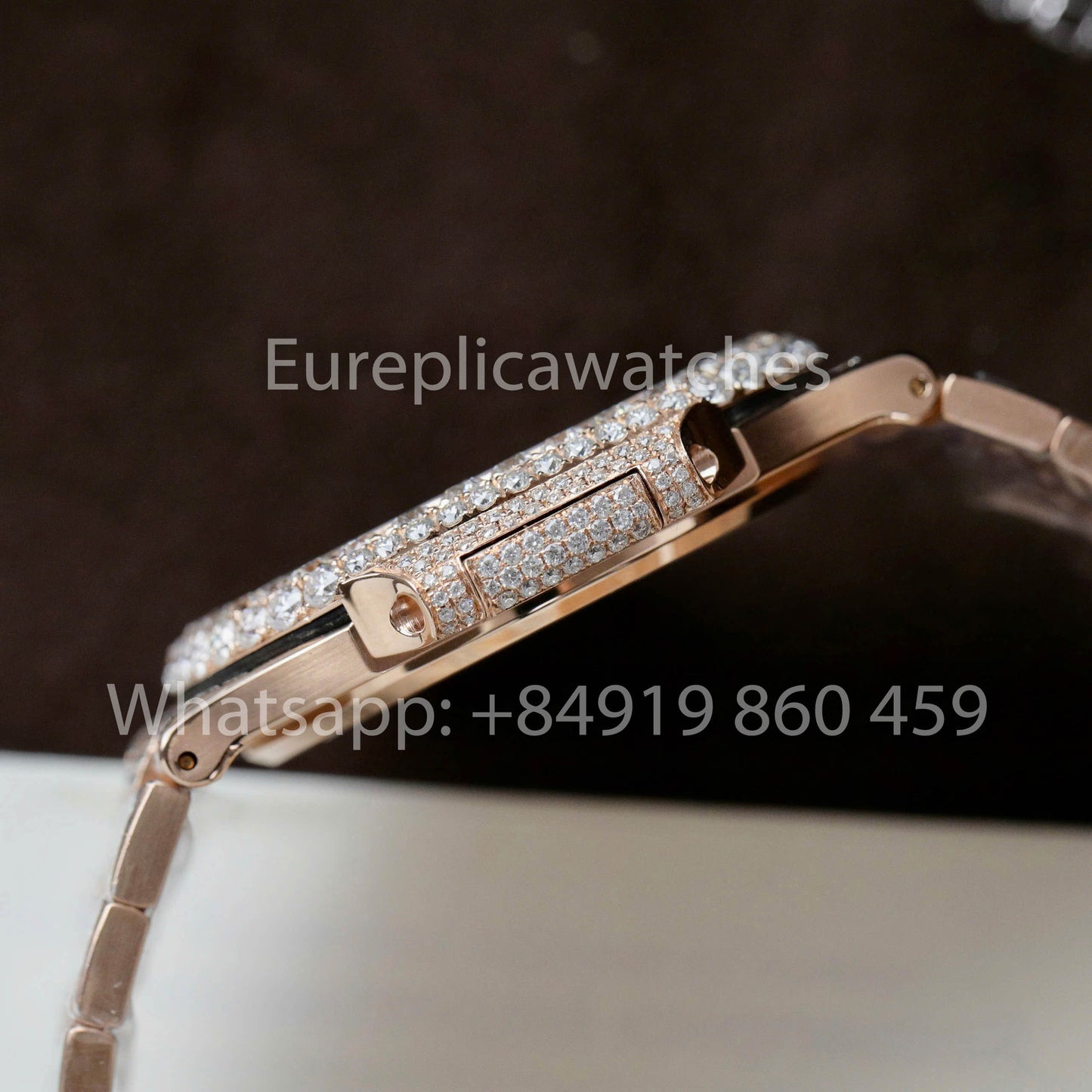 파텍 필립 노틸러스 5711 Full Iced Out – 1:1 Best Clone 그린 다이얼