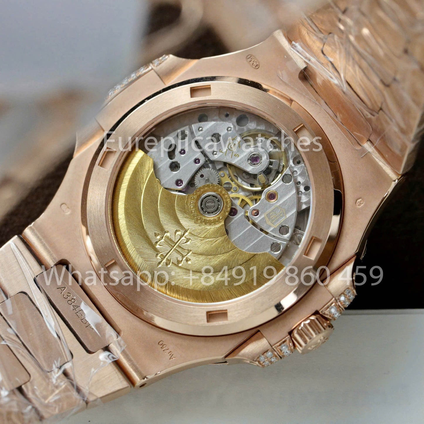파텍 필립 노틸러스 5711 Full Iced Out – 1:1 Best Clone 그린 다이얼