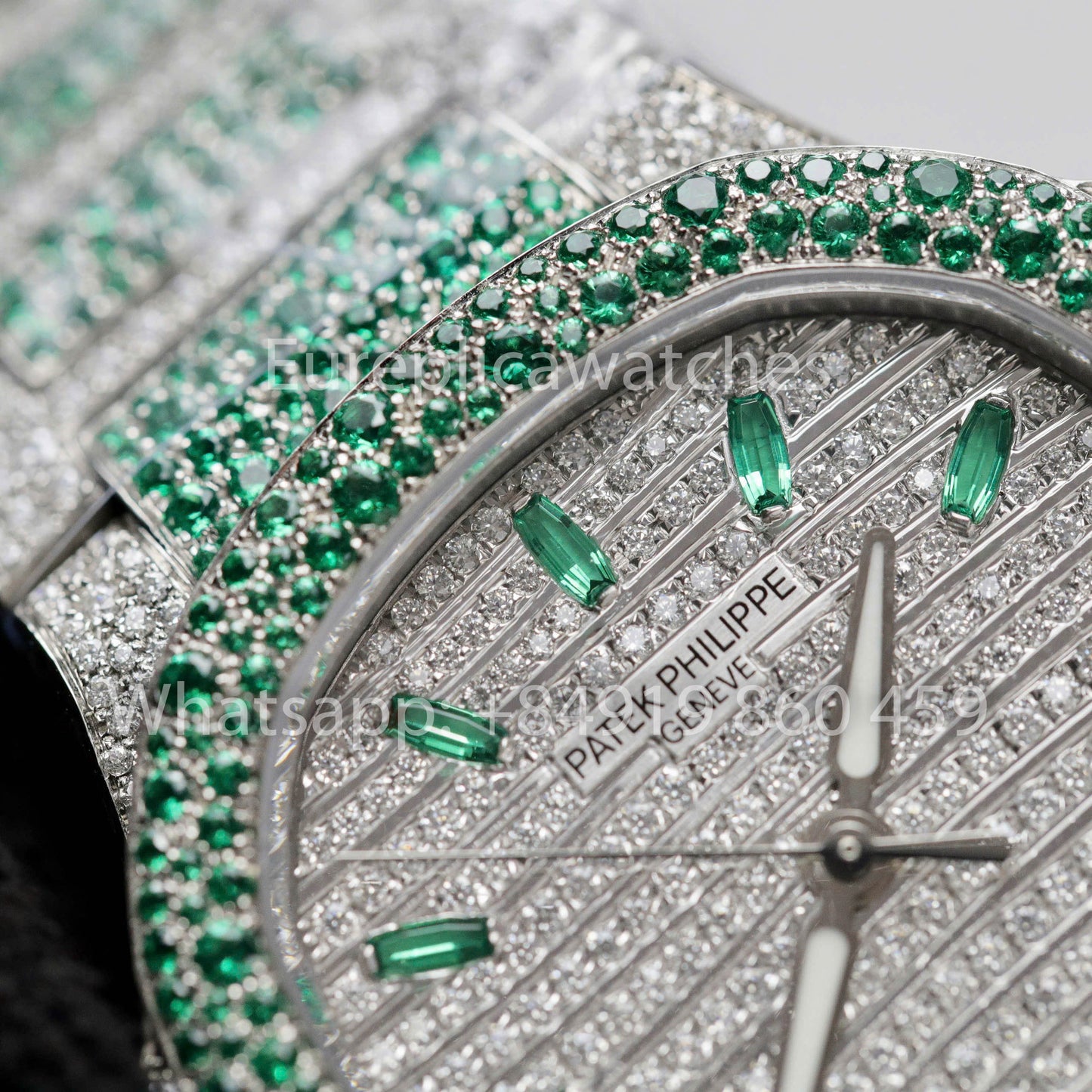 파텍 필립 노틸러스 7118 Full Iced Out – 1:1 Best Clone Ruby Saphire