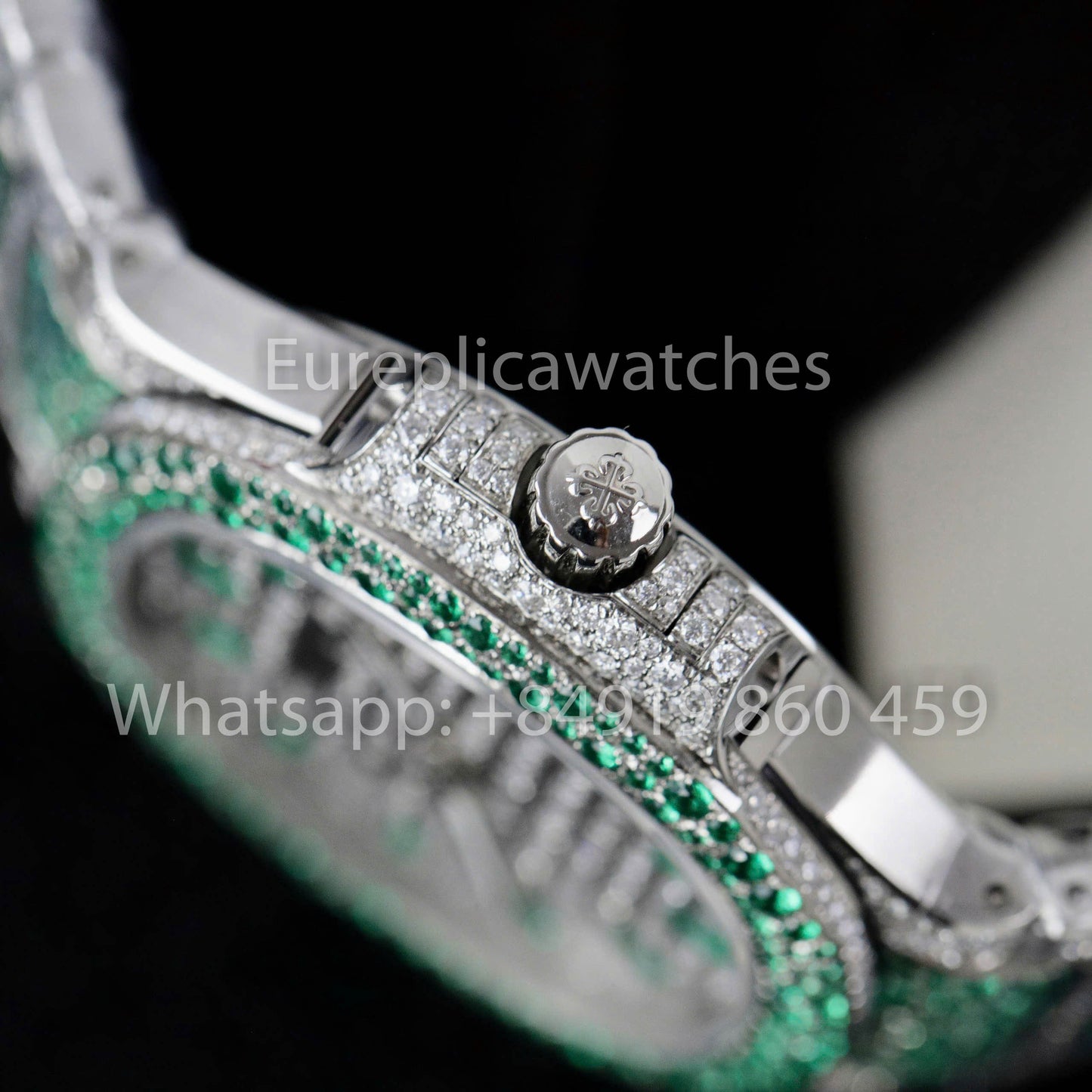 파텍 필립 노틸러스 7118 Full Iced Out – 1:1 Best Clone Ruby Saphire