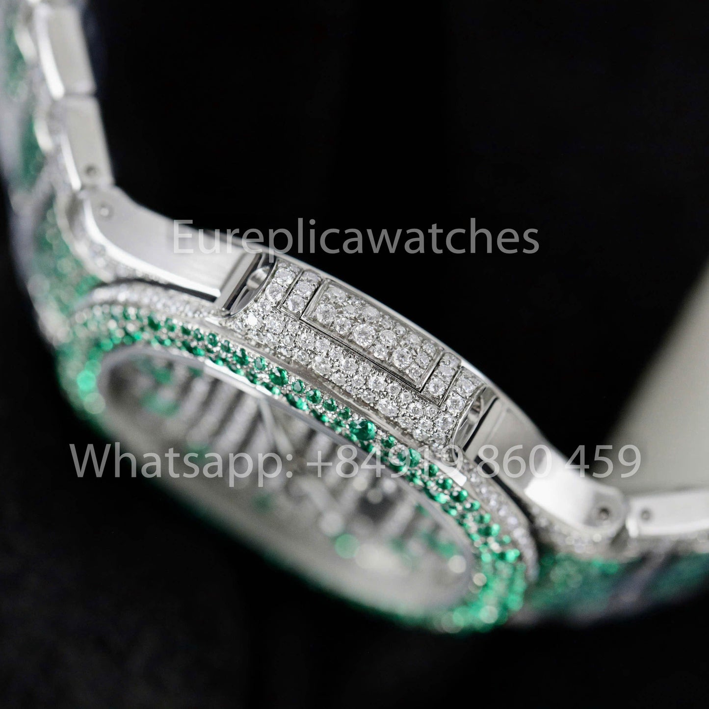 파텍 필립 노틸러스 7118 Full Iced Out – 1:1 Best Clone Ruby Saphire