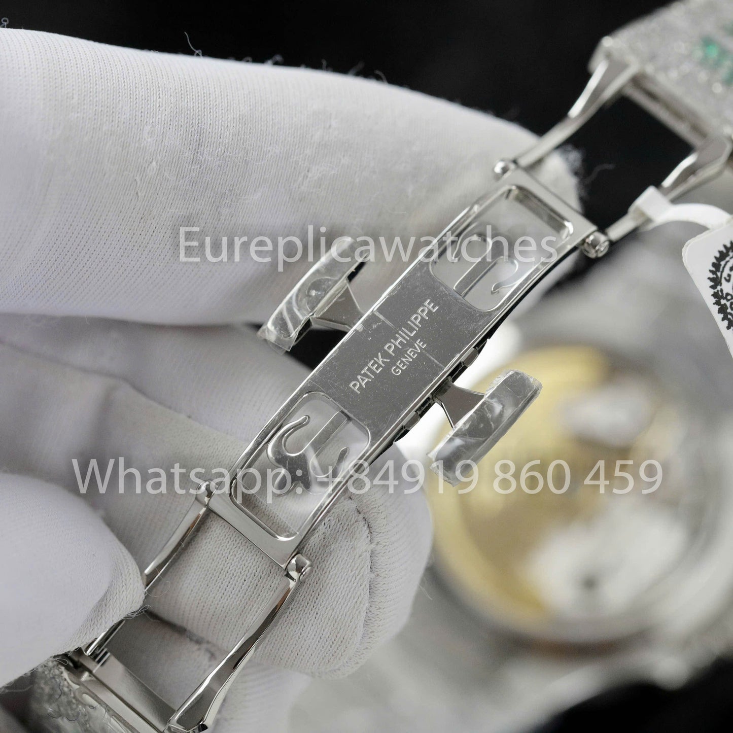 파텍 필립 노틸러스 7118 Full Iced Out – 1:1 Best Clone Ruby Saphire