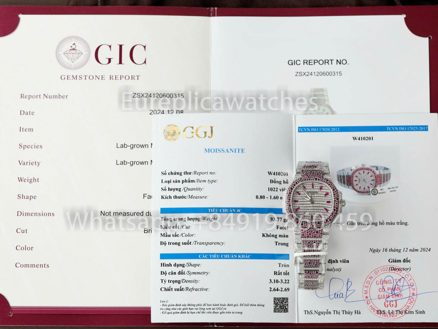 파텍 필립 노틸러스 7118 Full Iced Out – 1:1 Best Clone purple Ruby Saphire