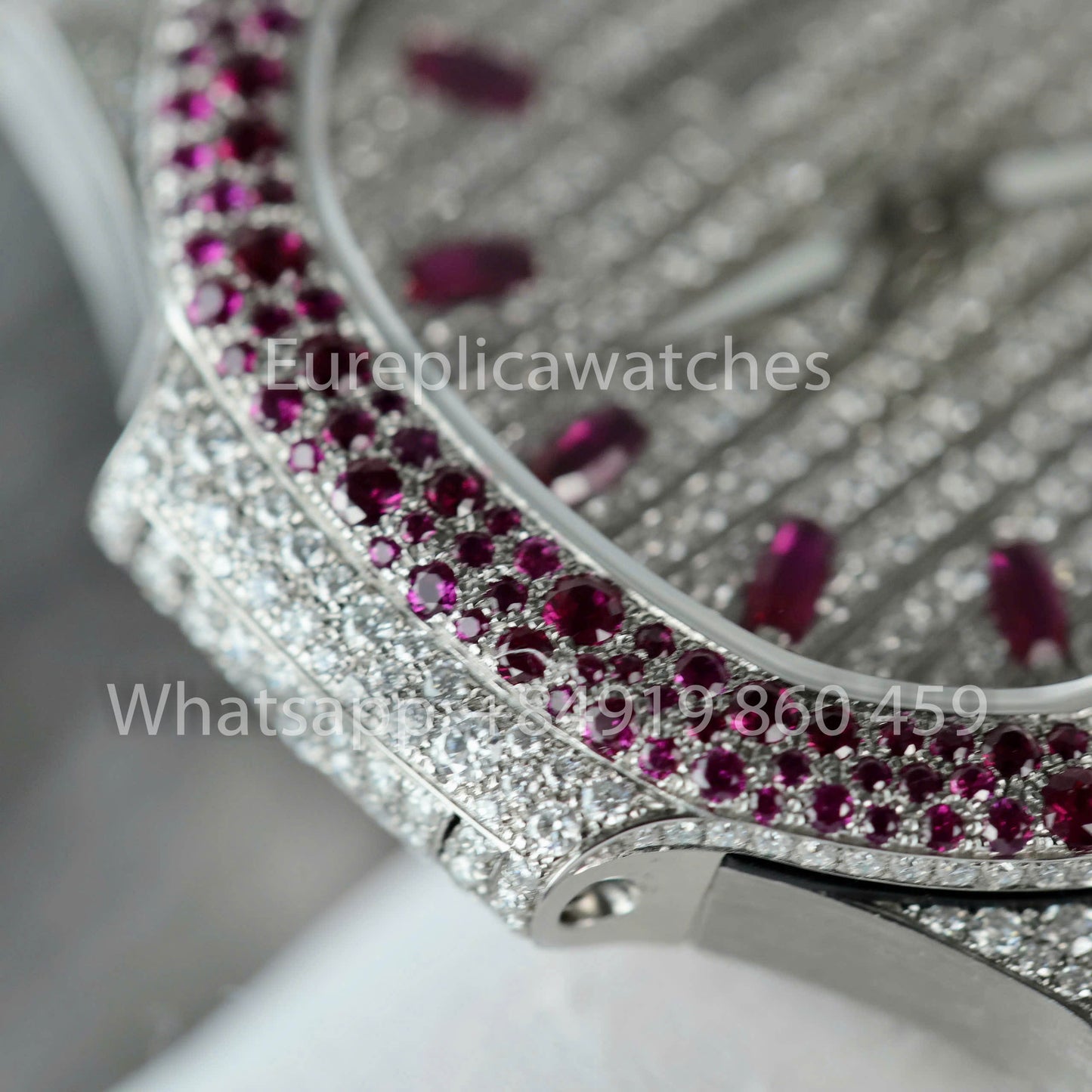 파텍 필립 노틸러스 7118 Full Iced Out – 1:1 Best Clone purple Ruby Saphire