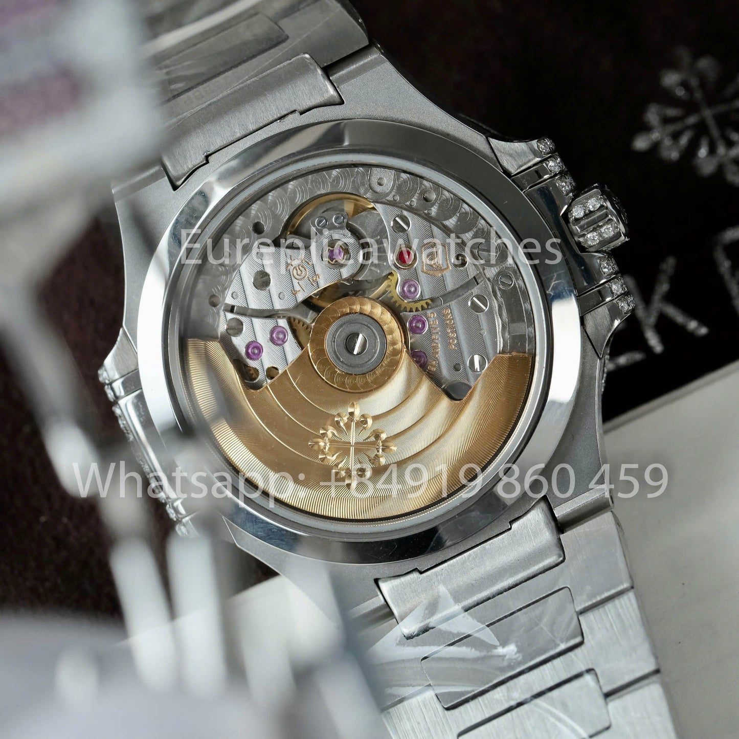 파텍 필립 노틸러스 7118 Full Iced Out – 1:1 Best Clone purple Ruby Saphire