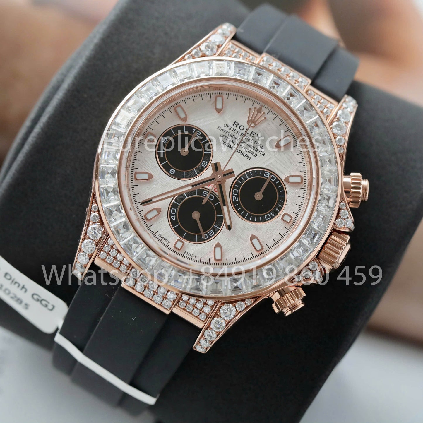 롤렉스 데이토나 M126535TBR-0002 Custom Watch 1:1 Best Clone Moissanite and gold