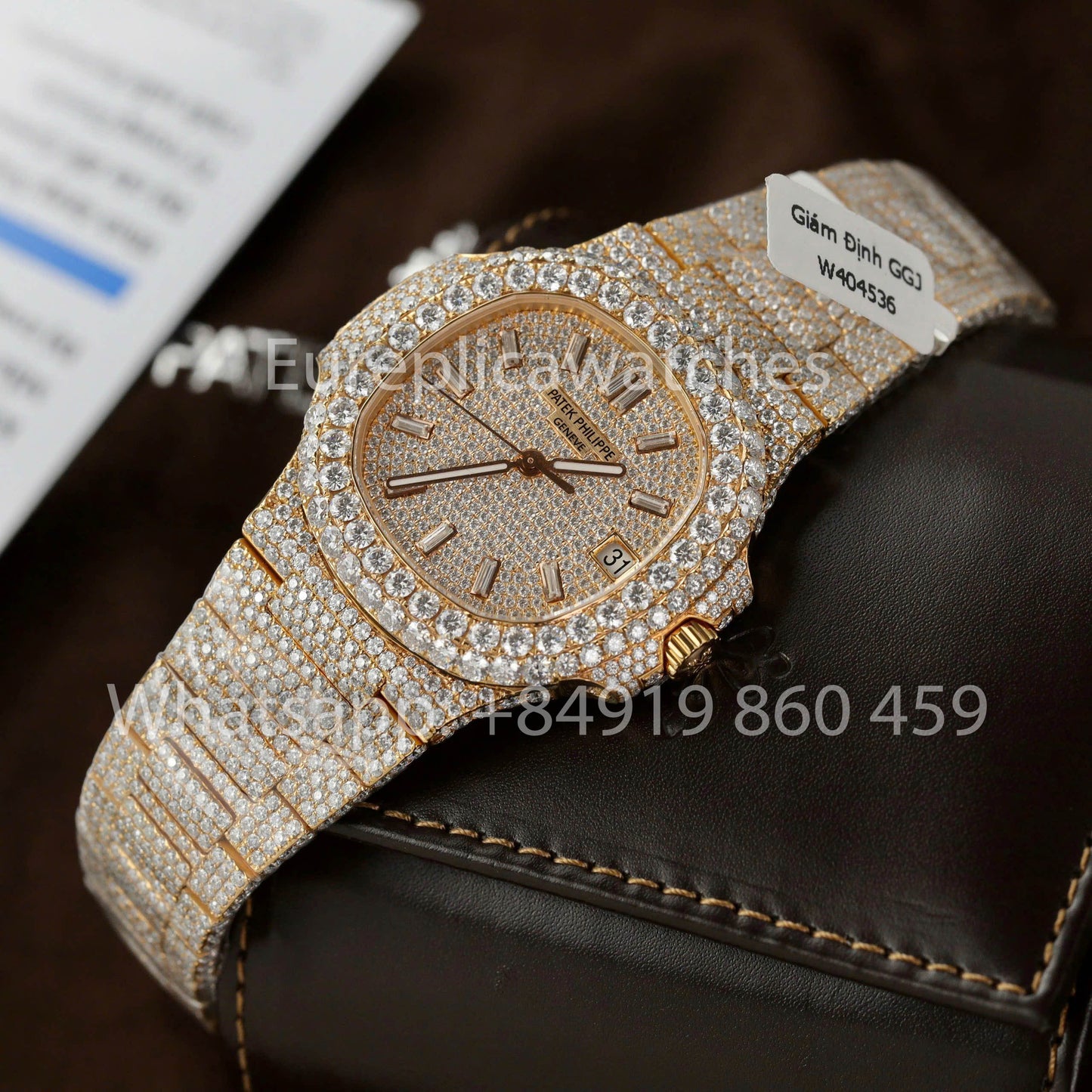 파텍 필립 노틸러스 5711 Full Iced Out – 1:1 Best Clone Moissanite dial