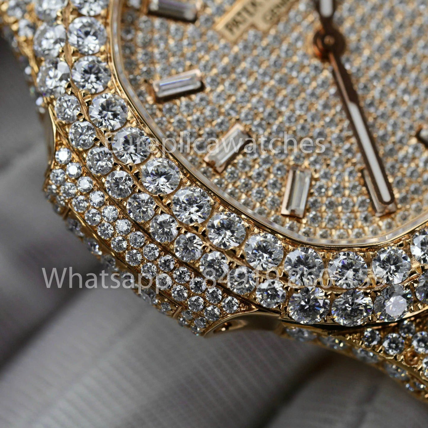파텍 필립 노틸러스 5711 Full Iced Out – 1:1 Best Clone Moissanite dial
