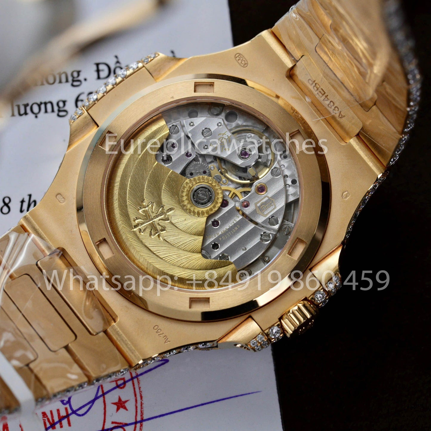 파텍 필립 노틸러스 5711 Full Iced Out – 1:1 Best Clone Moissanite dial