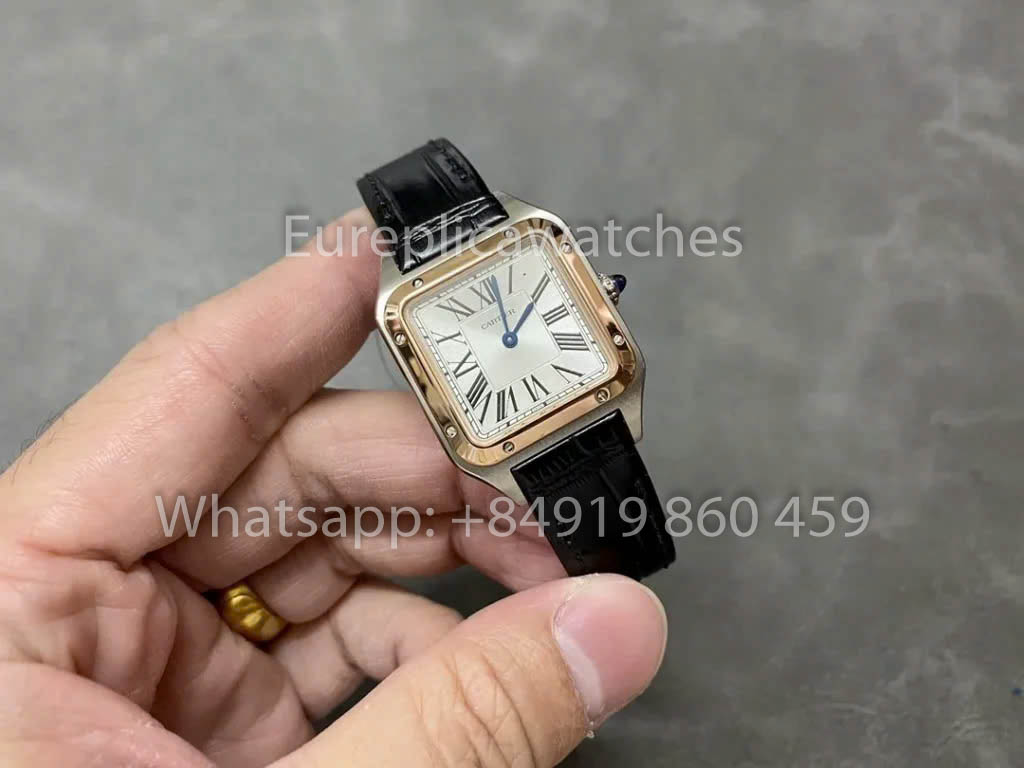 Cartier Santos-Dumont WGSA0021 1:1 Best Clone F1 팩토리 Gold and Silver