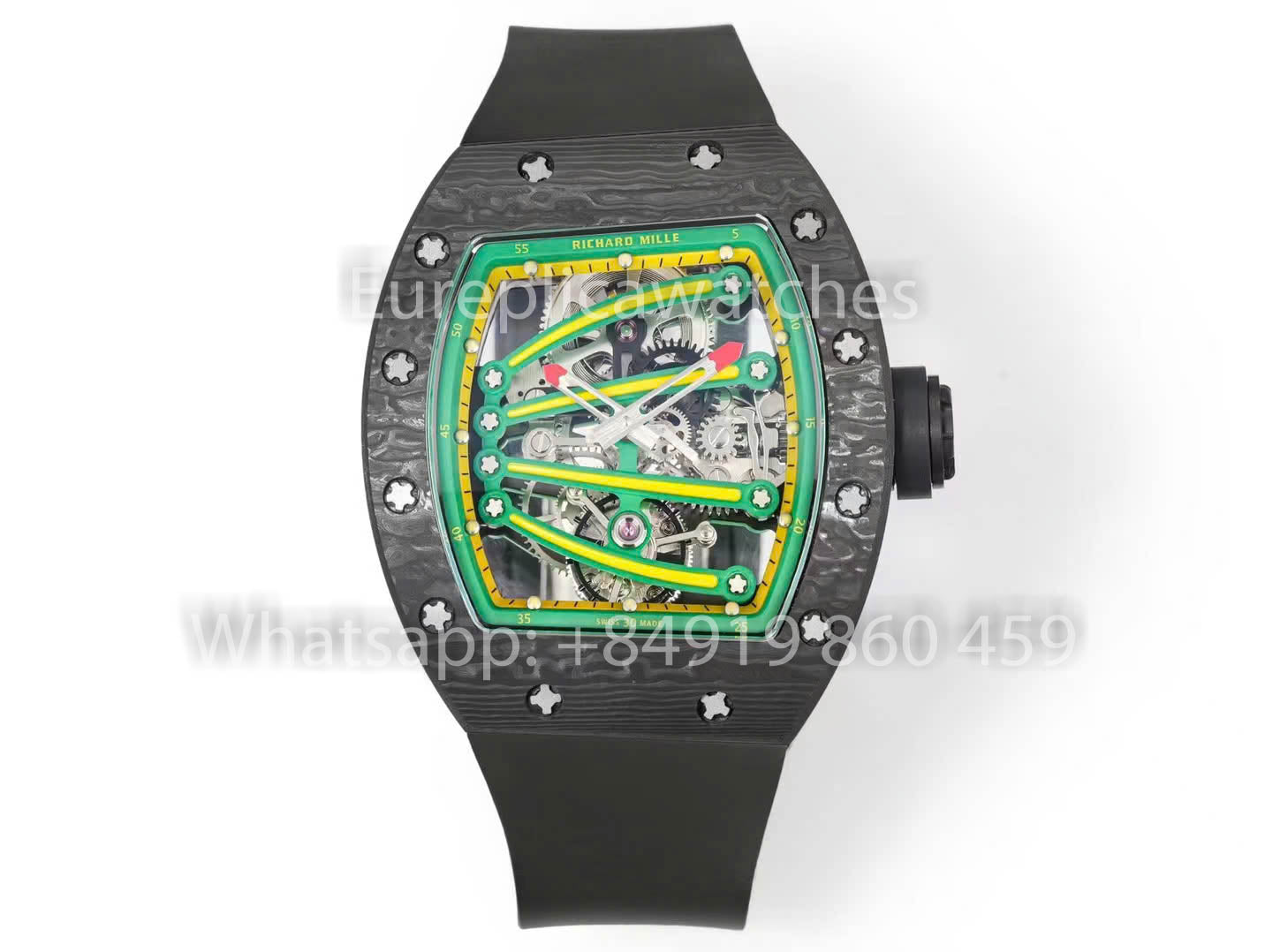 RICHARD MILLE RM59-01 RM5901 NTPT Carbon Case 1:1 Best Clone RM 팩토리 그린 다이얼