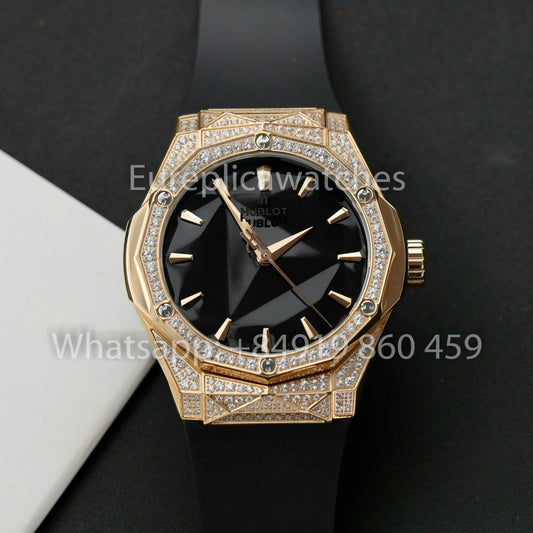 HUBLOT CLASSIC FUSION ORLINSKI 40 мм Custom с муассанитом, лучший клон 1:1