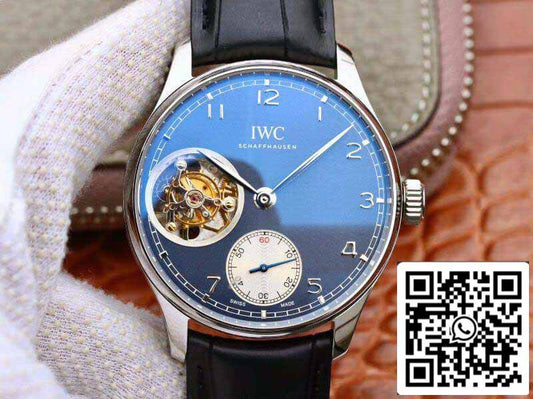 IWC Portuguese 투르비용 IW546302 ZF 팩토리 Men Watches 1:1 Best 에디션 Swiss 투르비용 블루 다이얼