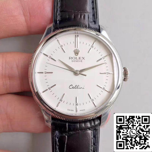 롤렉스 Cellini 50509 MKS 팩토리 1:1 Best 에디션 Swiss ETA3132 화이트 다이얼