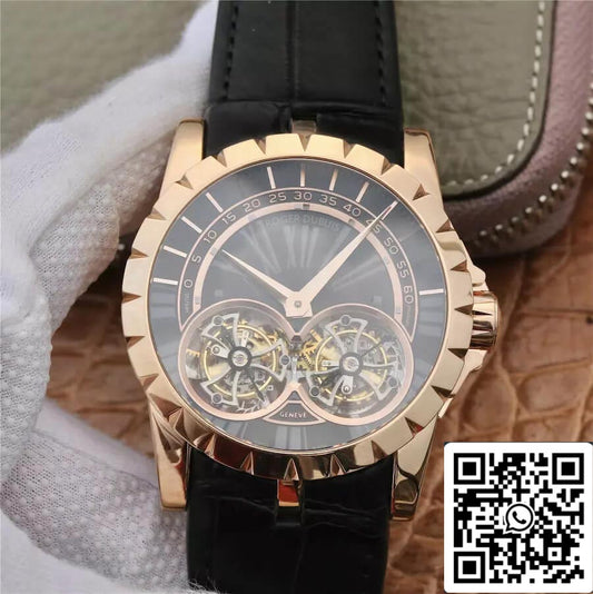 Roger Dubuis Excalibur RDDBEX0280 1:1 Best 에디션 JB 팩토리 투르비용 블랙 다이얼