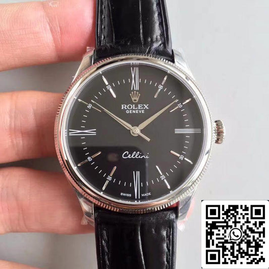 롤렉스 Cellini 50509 MKS 팩토리 블랙 다이얼 1:1 Best 에디션 Swiss ETA3132