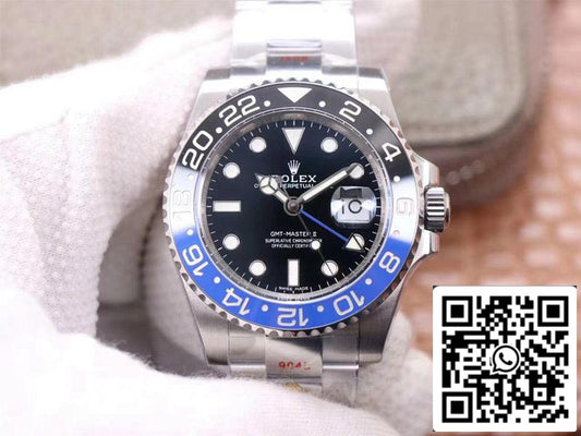 롤렉스 GMT Master II 116710BLNR-78200 1:1 Best 에디션 Noob 팩토리 V11 블루 Needle Swiss ETA3186