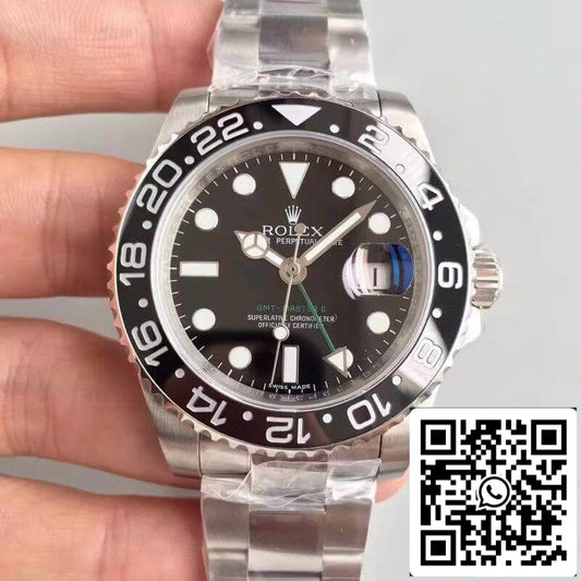 롤렉스 GMT-Master II 116710LN Noob 팩토리 블랙 다이얼 1:1 Best 에디션 Swiss ETA2836-2