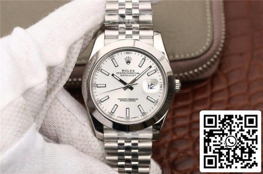 롤렉스 데이트저스트 116200 EW 팩토리 Mechanical Watches 1:1 Best 에디션 Swiss ETA2836 Silver Dial