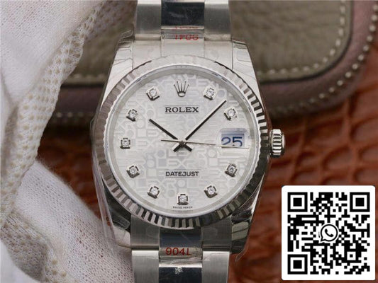 Rolex Datejust 36 116234 AR 팩토리 1:1 Best 에디션 Swiss ETA2836-2 Silver Computer Dial