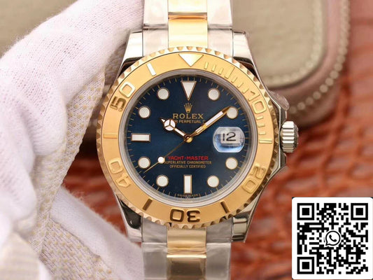 Rolex Yacht-Master 40mm 16623 1:1 Best 에디션 Swiss ETA2836 Gold Wrapped 블루 다이얼