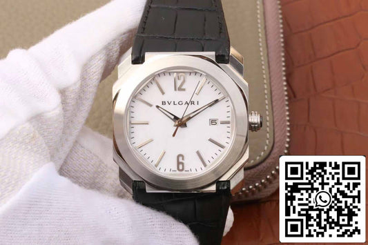 Bvlgari Octo 102779 OC41C6SLD 1:1 Best 에디션 화이트 다이얼