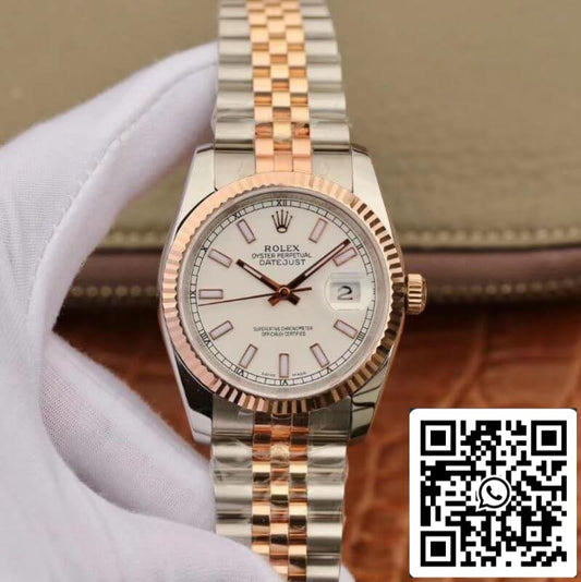 롤렉스 데이트저스트 126233 36mm GM 팩토리 1:1 Best 에디션 18K Gold Wrapped Swiss ETA3135