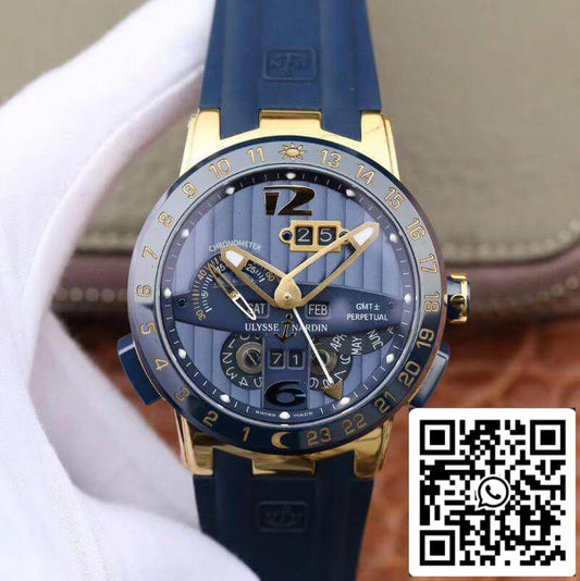Ulysse Nardin El Toro 322-00-3/BQ All Working GMT Calendar Mechanical Watches 1:1 Best 에디션 Swiss UN-32