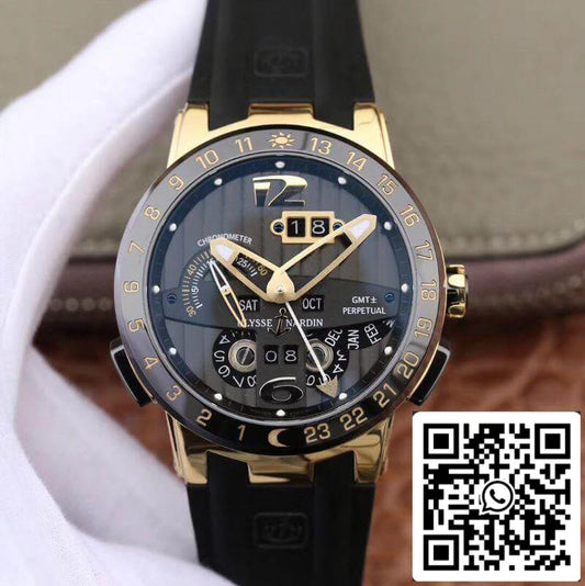Ulysse Nardin El Toro 322-00-3 18K Rosegold Case All Working GMT Calendar 1:1 Best 에디션 Swiss UN-32
