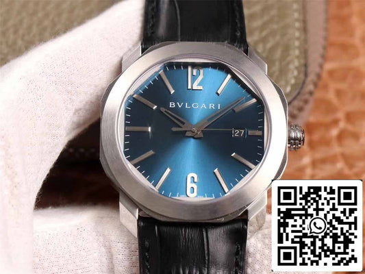 Bvlgari Octo 102429 1:1 Best 에디션 BV 팩토리 Light 블루 다이얼