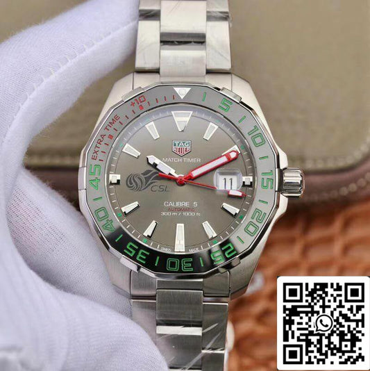 Tag Heuer Aquaracer Calibre 5 Chinese Super League 43mm 1:1 Best 에디션 스테인리스 스틸