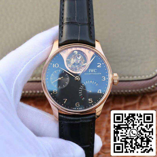 IWC البرتغالية IW504210 투르비용 18K Rosegold 1:1 أفضل حركة سويسرية 오토매틱 투르비용 معقدة